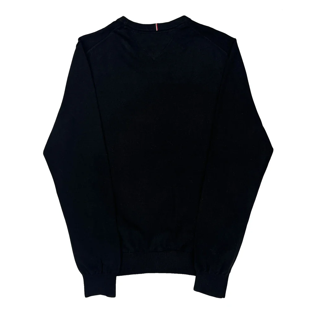 Tommy Hilfiger Sweater - Large Black Cotton - Image 2