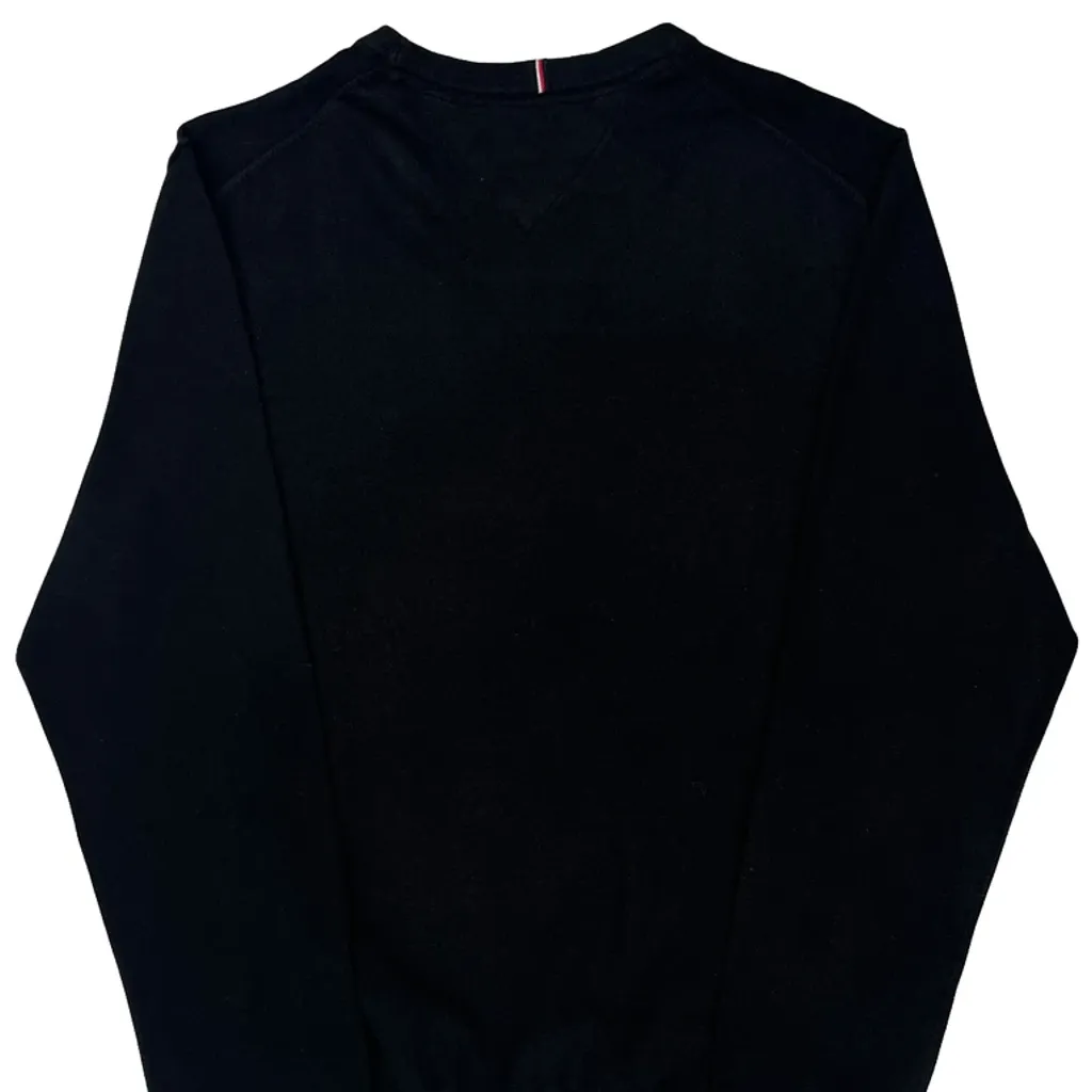 Tommy Hilfiger Sweater - Large Black Cotton - Image 7