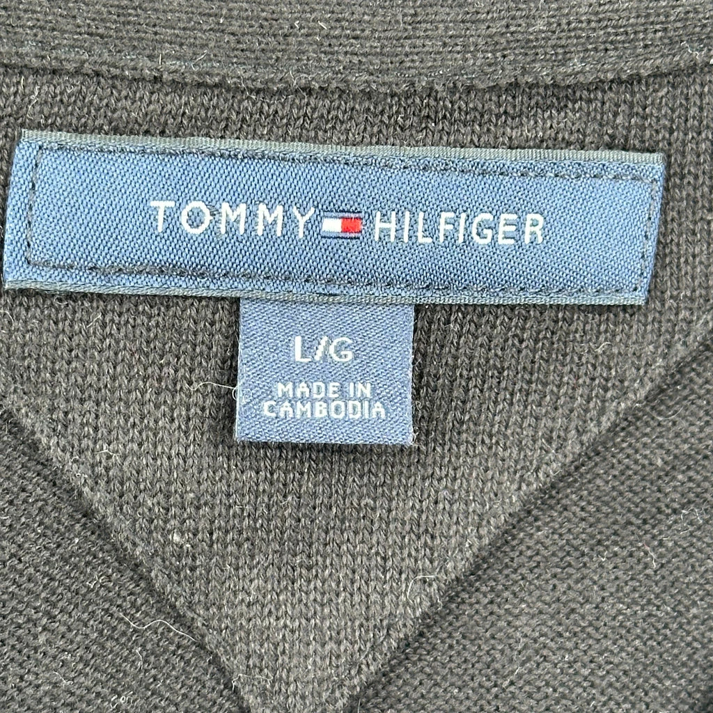Tommy Hilfiger Sweater - Large Black Cotton - Image 3