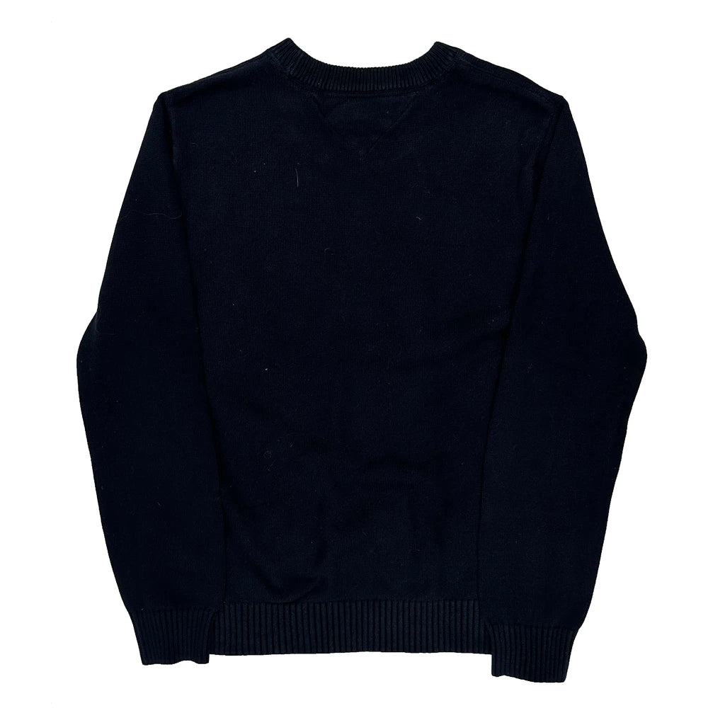 Tommy Hilfiger Sweater - Medium Black Cotton - Image 2