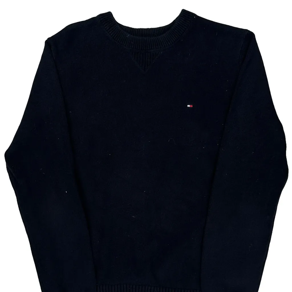 Tommy Hilfiger Sweater - Medium Black Cotton - Image 4