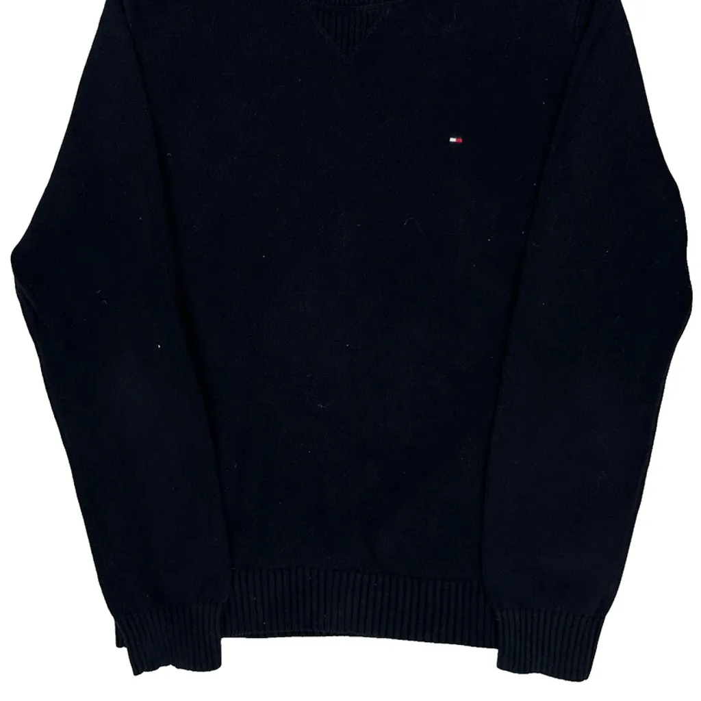 Tommy Hilfiger Sweater - Medium Black Cotton - Image 5