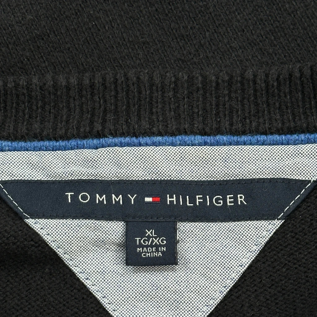 Tommy Hilfiger Sweater - XL Black Cotton - Image 3