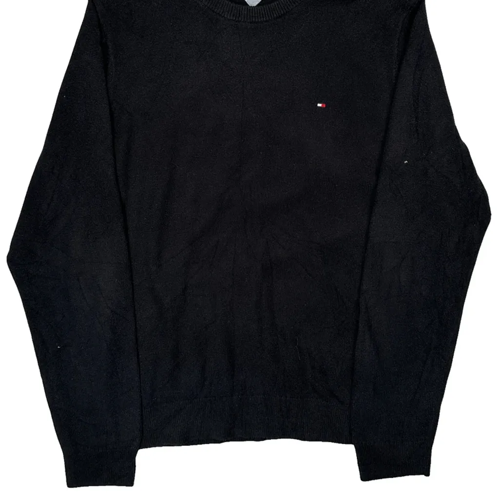 Tommy Hilfiger Sweater - XL Black Cotton - Image 4