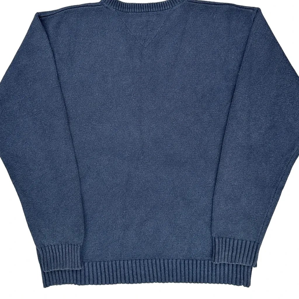 Tommy Hilfiger Sweater - Large Blue Cotton - Image 6