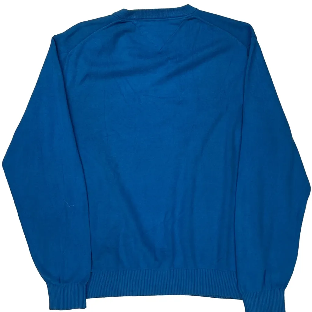 Tommy Hilfiger Sweater - Large Blue Cotton - Image 6