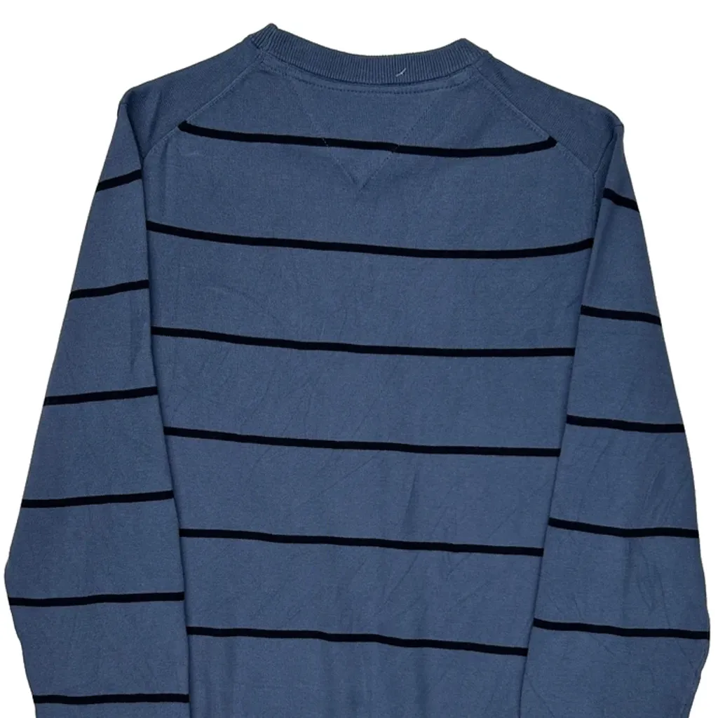 Tommy Hilfiger Striped Sweater - Small Blue Cotton - Image 7