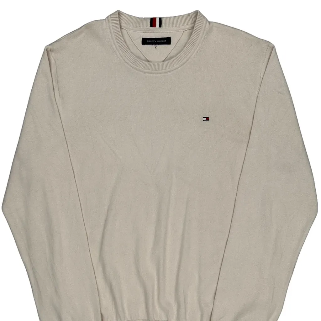 Tommy Hilfiger Sweater - Large Cream Cotton - Image 4