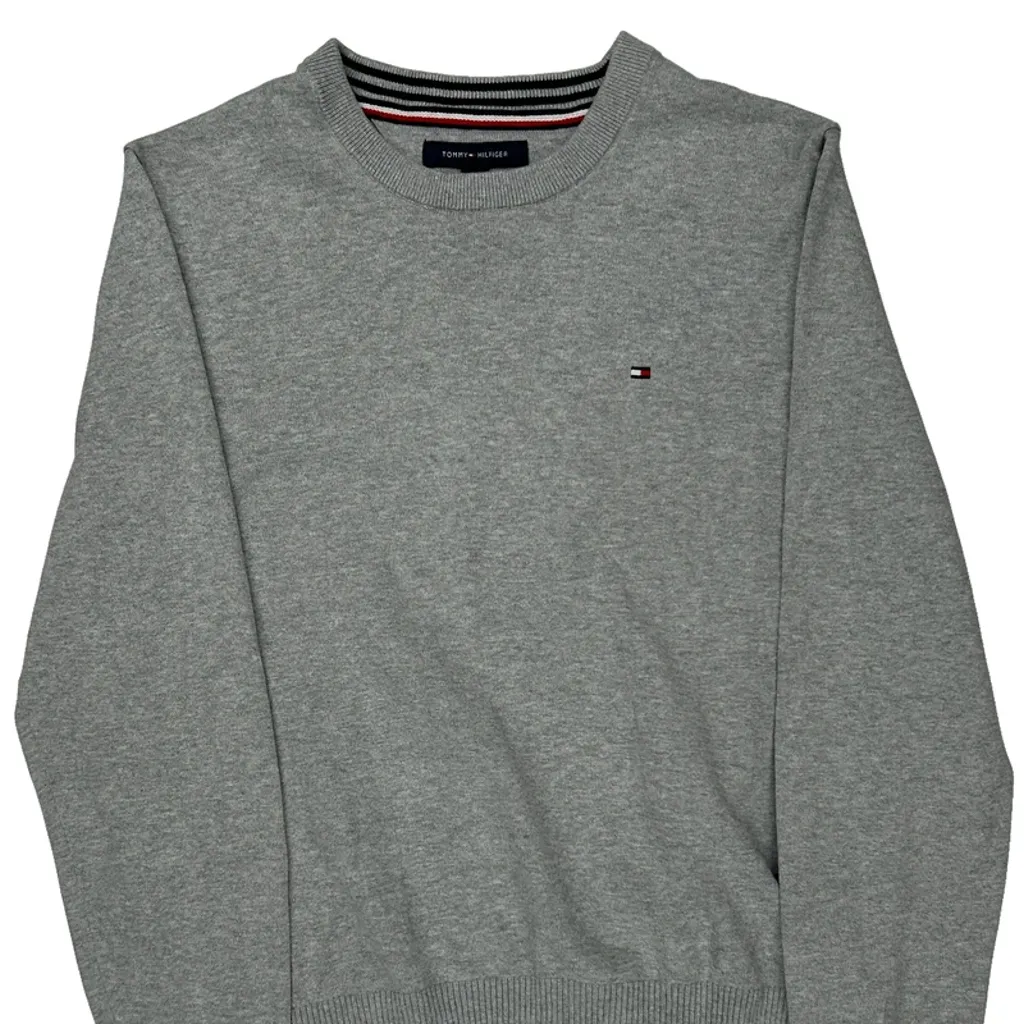 Tommy Hilfiger Sweater - Large Gray Cotton - Image 5