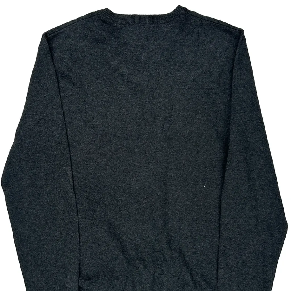 Tommy Hilfiger Argyle Sweater - Medium Gray Cotton Blend - Image 6