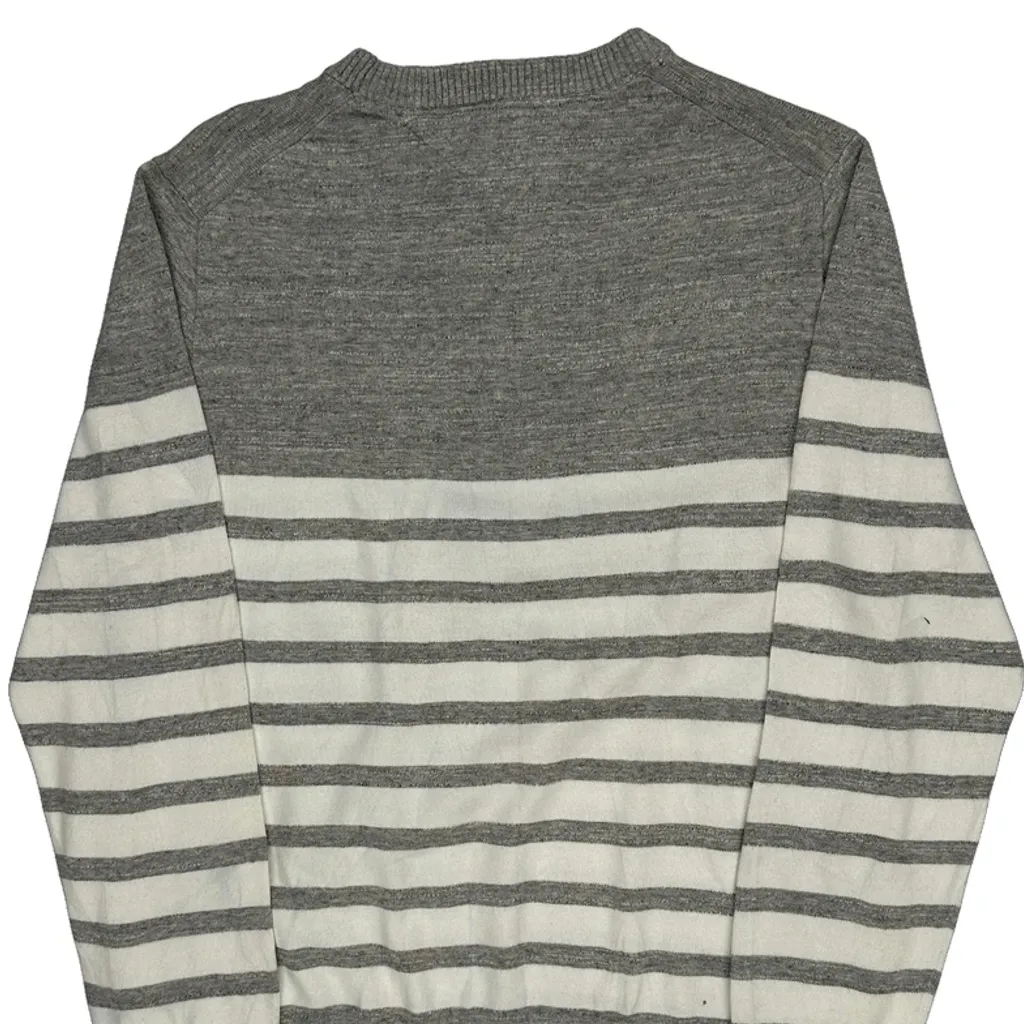 Tommy Hilfiger Striped Sweater - Medium Gray Cotton - Image 7