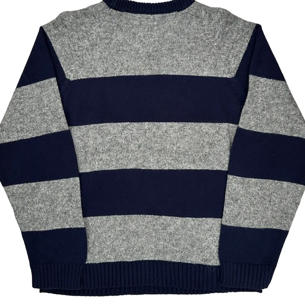 Tommy Hilfiger Striped Sweater - XL Gray Cotton - Image 7