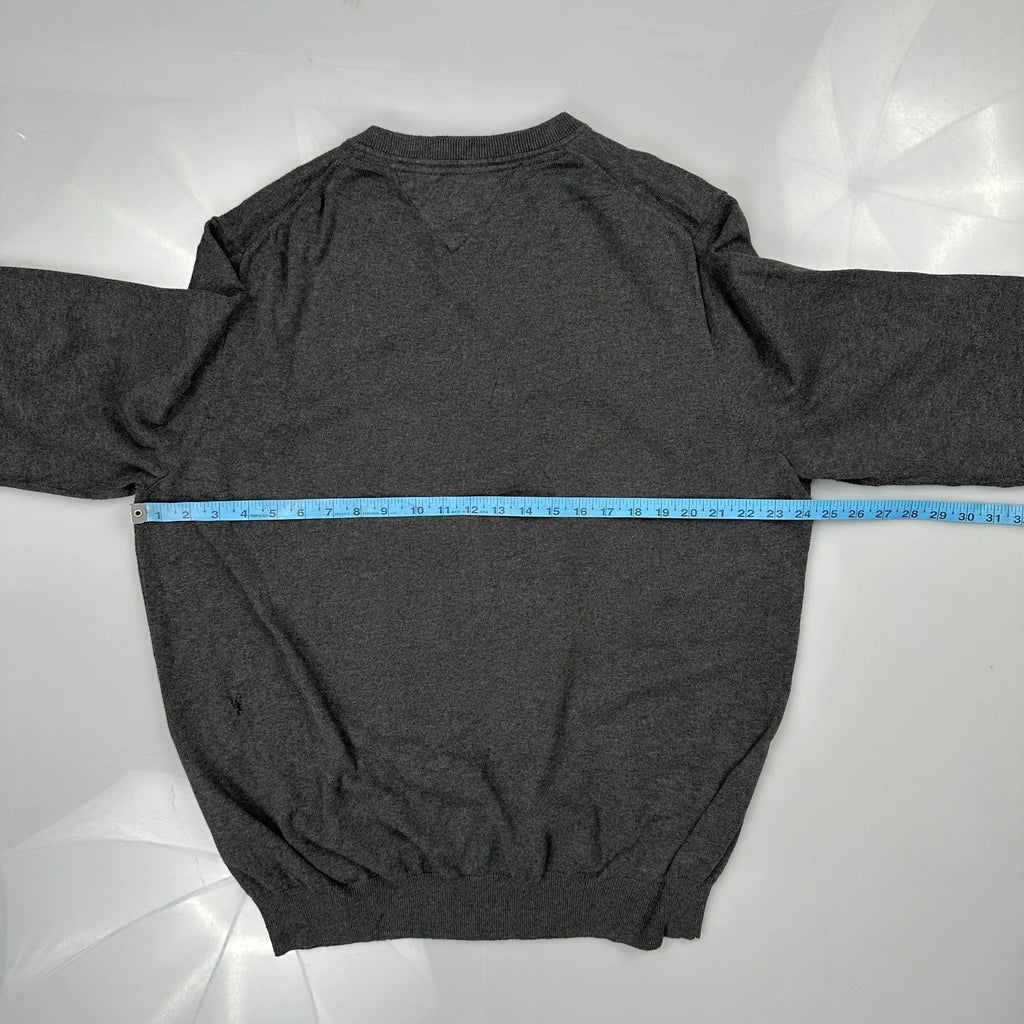 Tommy Hilfiger Sweater - XL Gray Cotton - Image 3