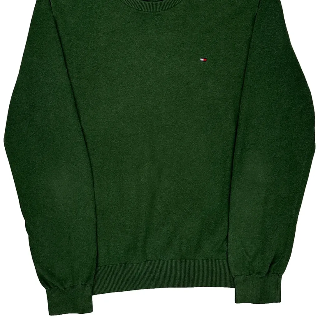 Tommy Hilfiger Sweater - Medium Green Cotton - Image 4