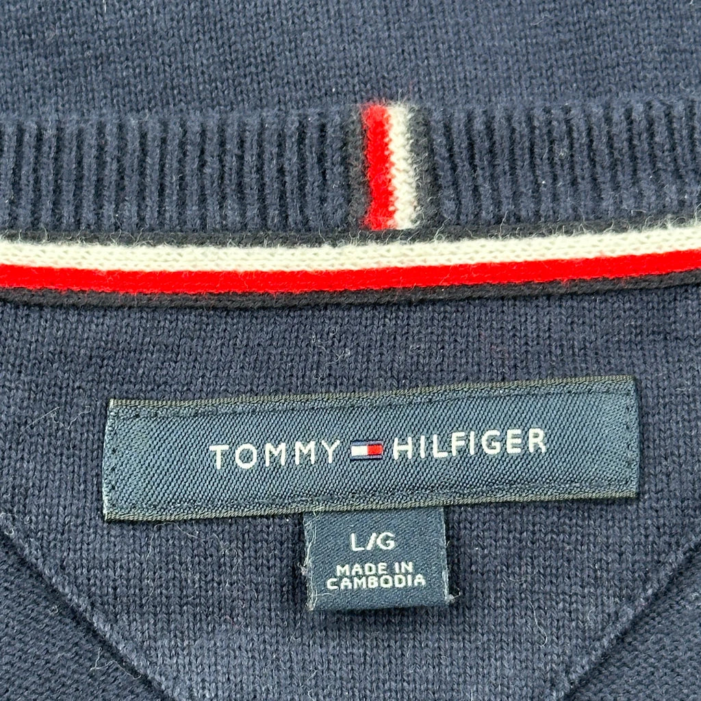 Tommy Hilfiger Sweater - Large Navy Cotton - Image 3