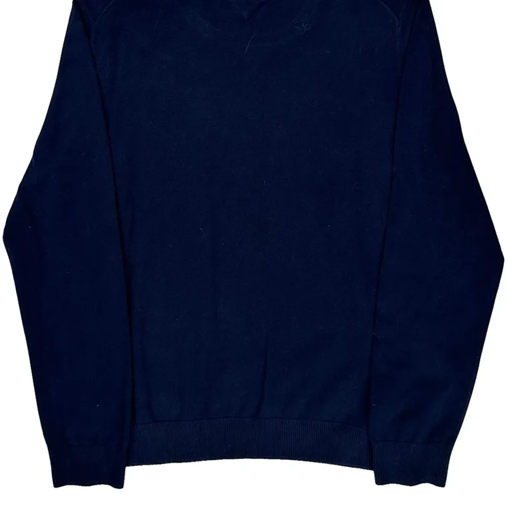 Tommy Hilfiger Sweater - Large Navy Cotton - Image 7