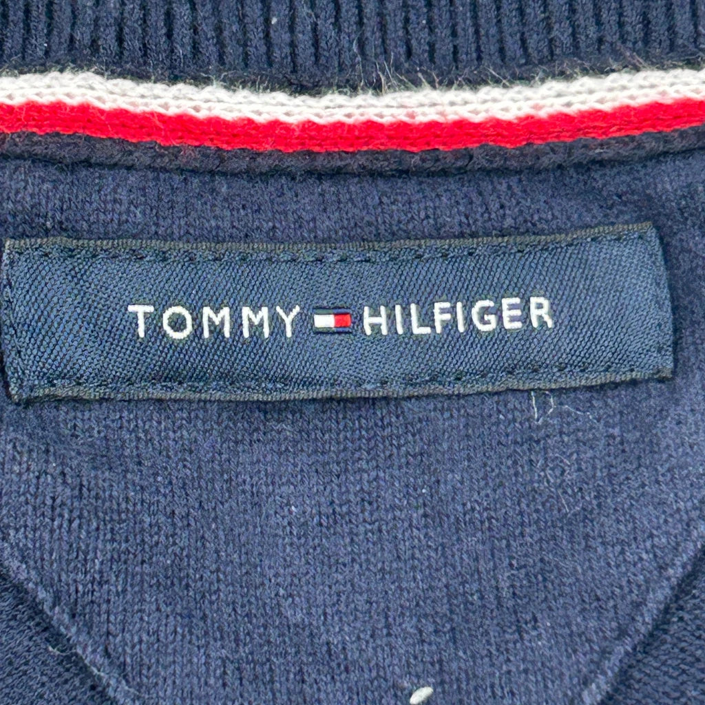 Tommy Hilfiger Sweater - Large Navy Cotton - Image 4