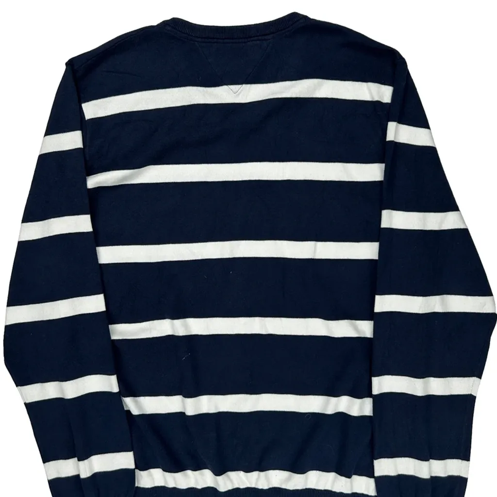 Tommy Hilfiger Sweater - Large Navy Cotton - Image 7