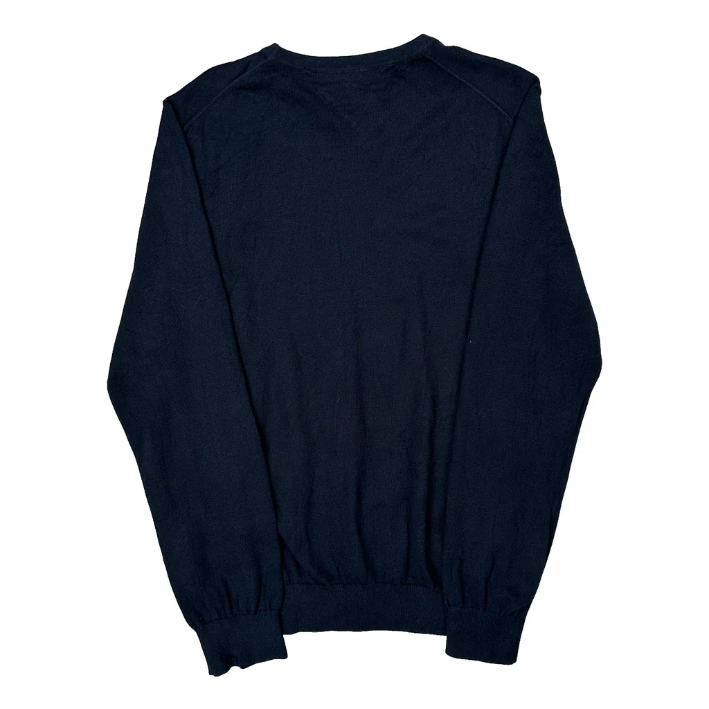 Tommy Hilfiger Sweater - Large Navy Cotton - Image 2