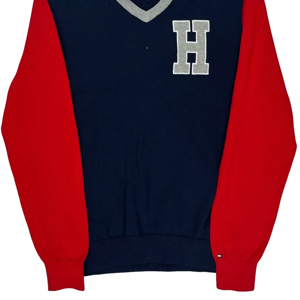 Tommy Hilfiger Sweater - Medium Navy Cotton - Image 5