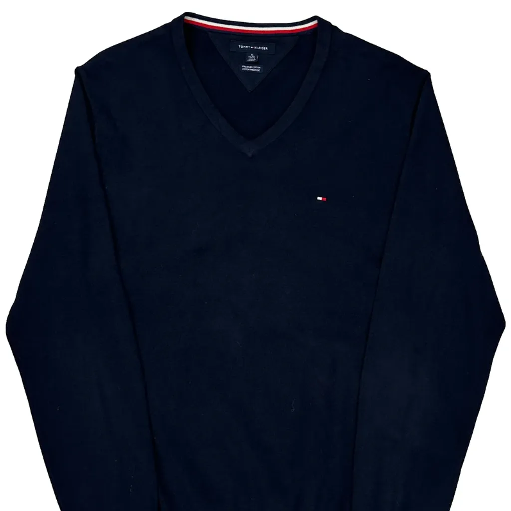 Tommy Hilfiger Sweater - XL Navy Cotton - Image 5