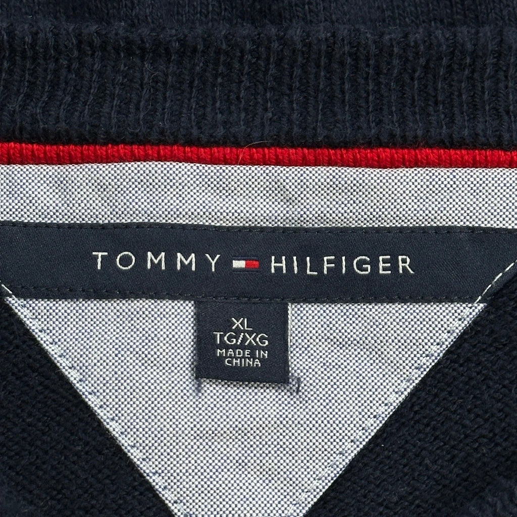 Tommy Hilfiger Sweater - XL Navy Cotton - Image 3