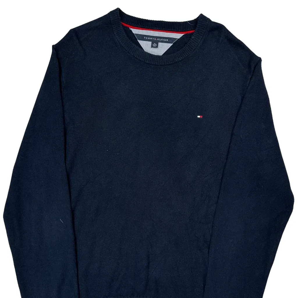 Tommy Hilfiger Sweater - XL Navy Cotton - Image 4