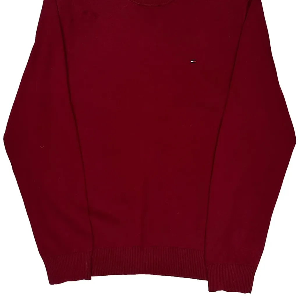 Tommy Hilfiger Sweater - Large Red Cotton - Image 5