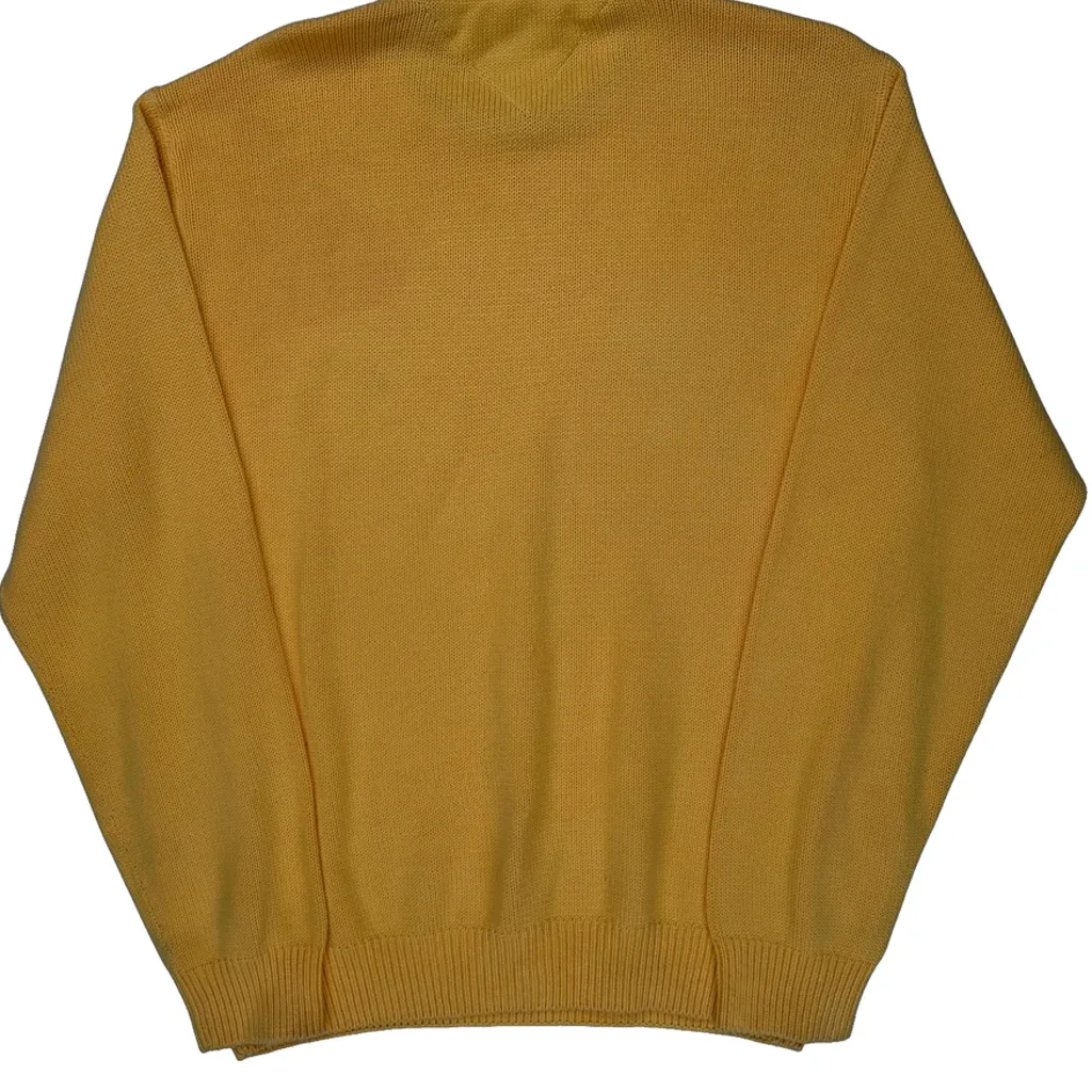 Tommy Hilfiger Chunky Knit Sweater - Large Yellow Cotton - Image 7