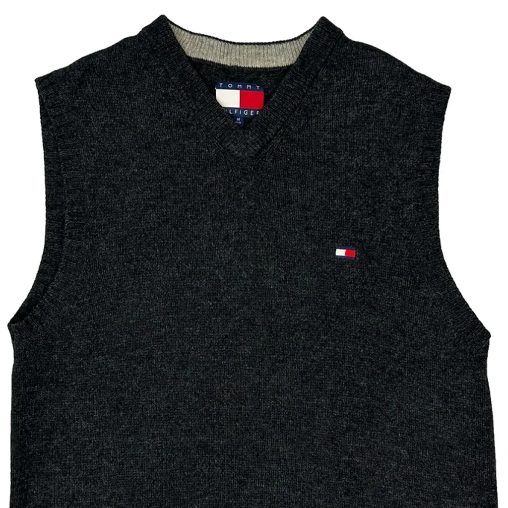 Tommy Hilfiger Sweater Vest - Medium Grey Wool - Image 5