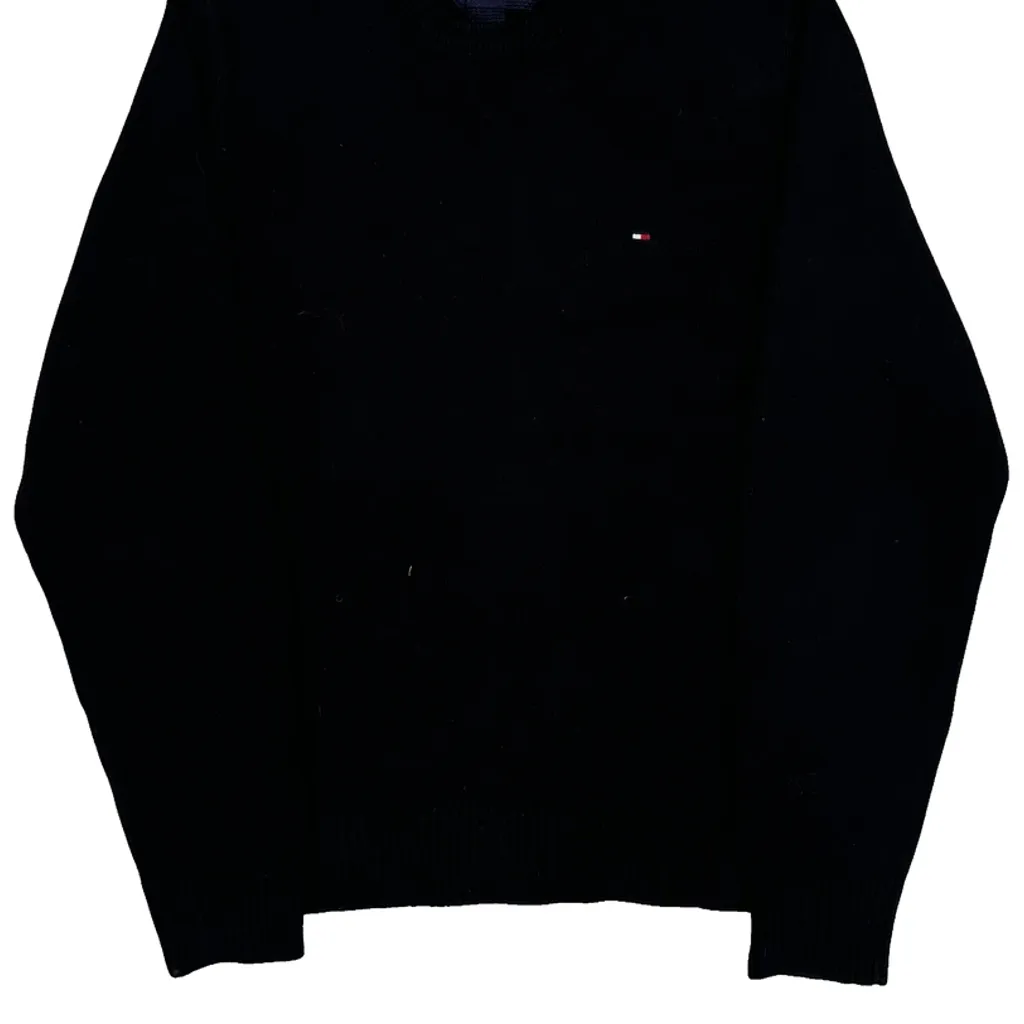 Tommy Hilfiger Sweater - Medium Black Cotton - Image 4