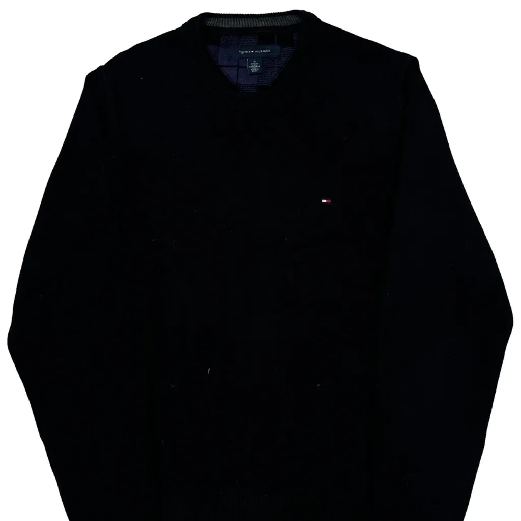 Tommy Hilfiger Sweater - Medium Black Cotton - Image 5