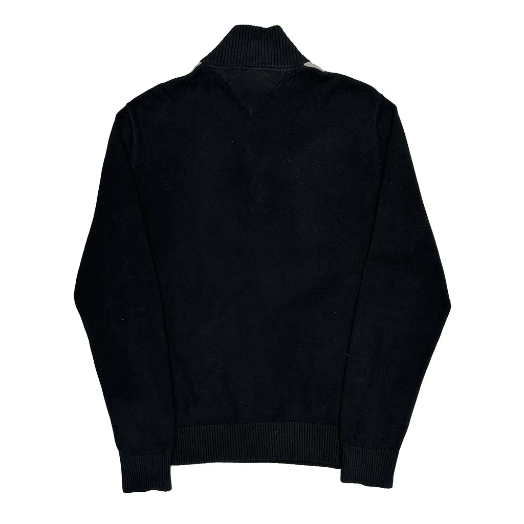 Tommy Hilfiger Argyle Sweater - Medium Black Cotton - Image 2