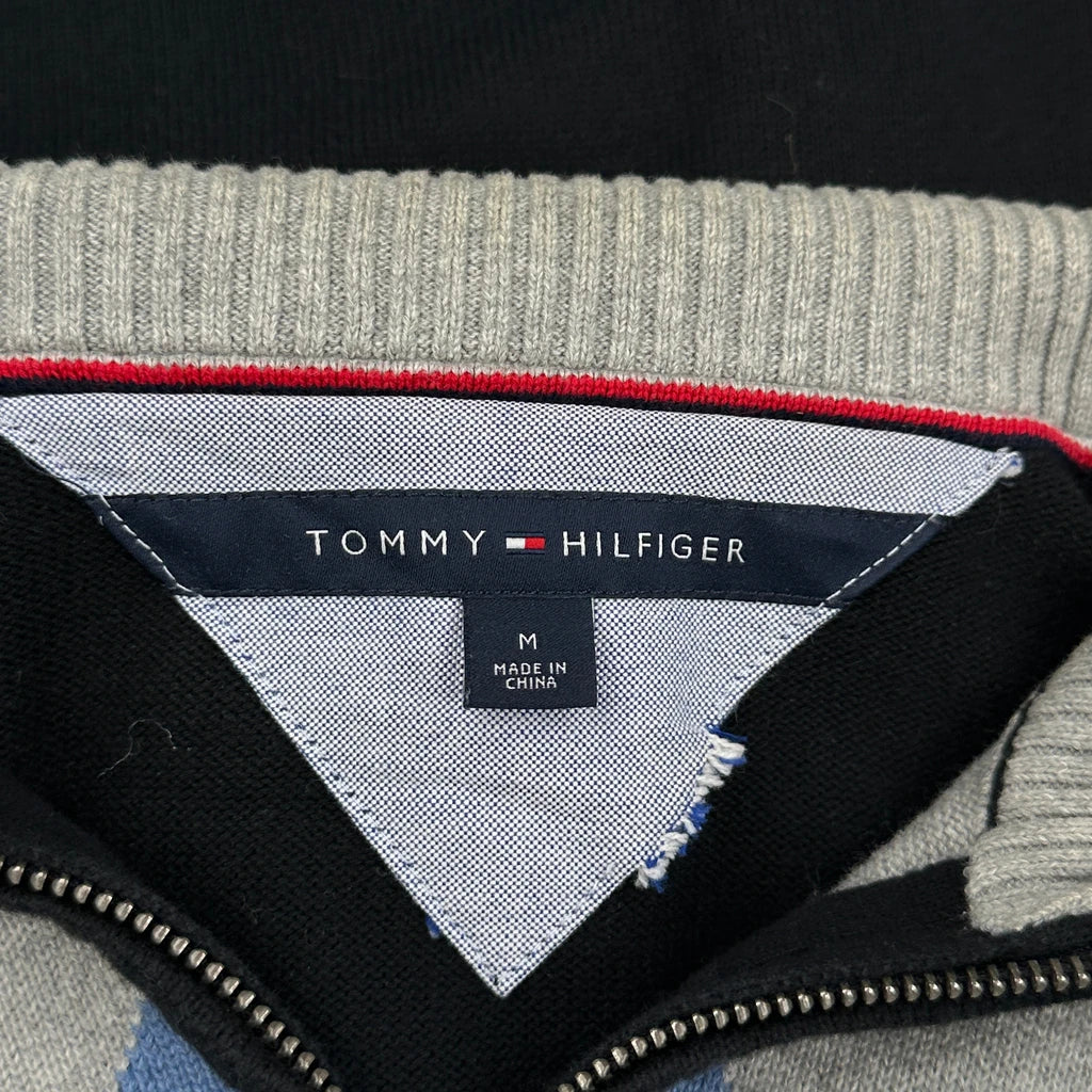 Tommy Hilfiger Argyle Sweater - Medium Black Cotton - Image 3