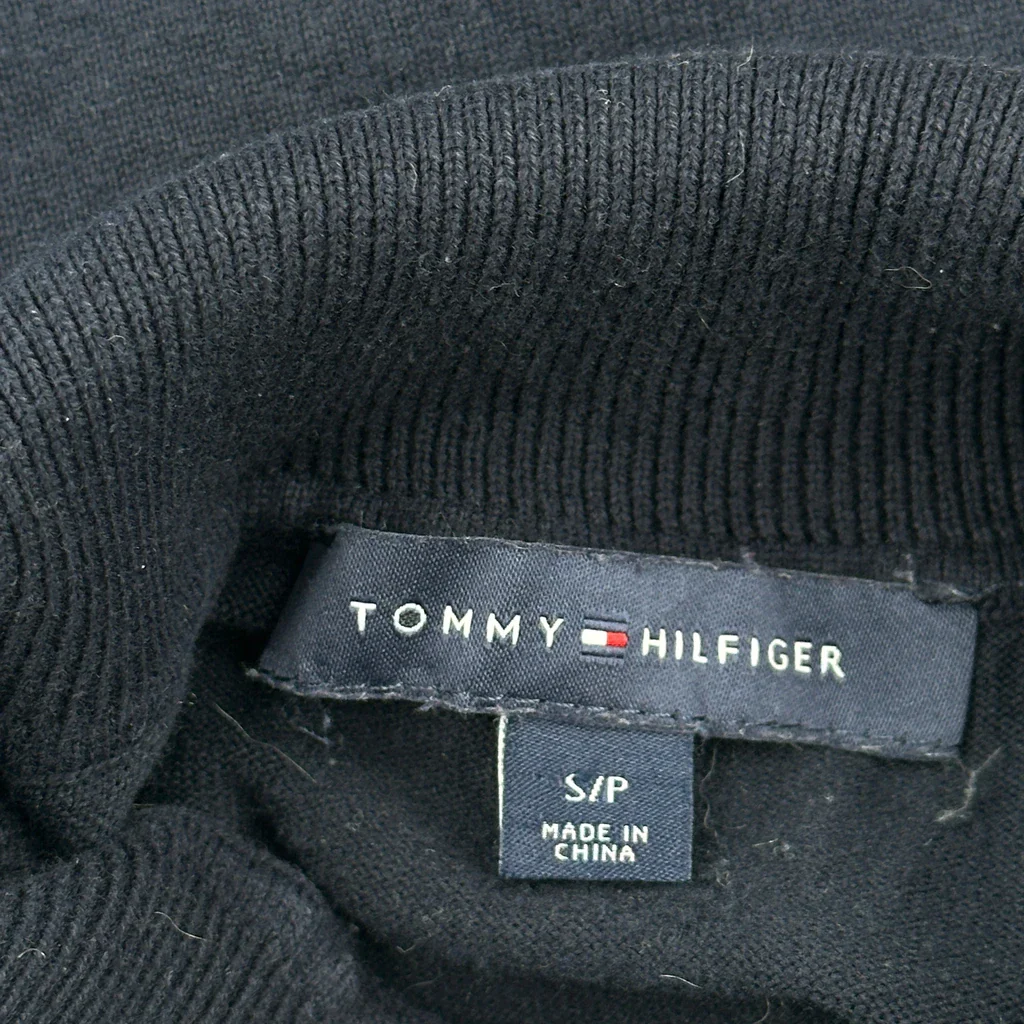 Tommy Hilfiger Sweater - Small Black Cotton - Image 3