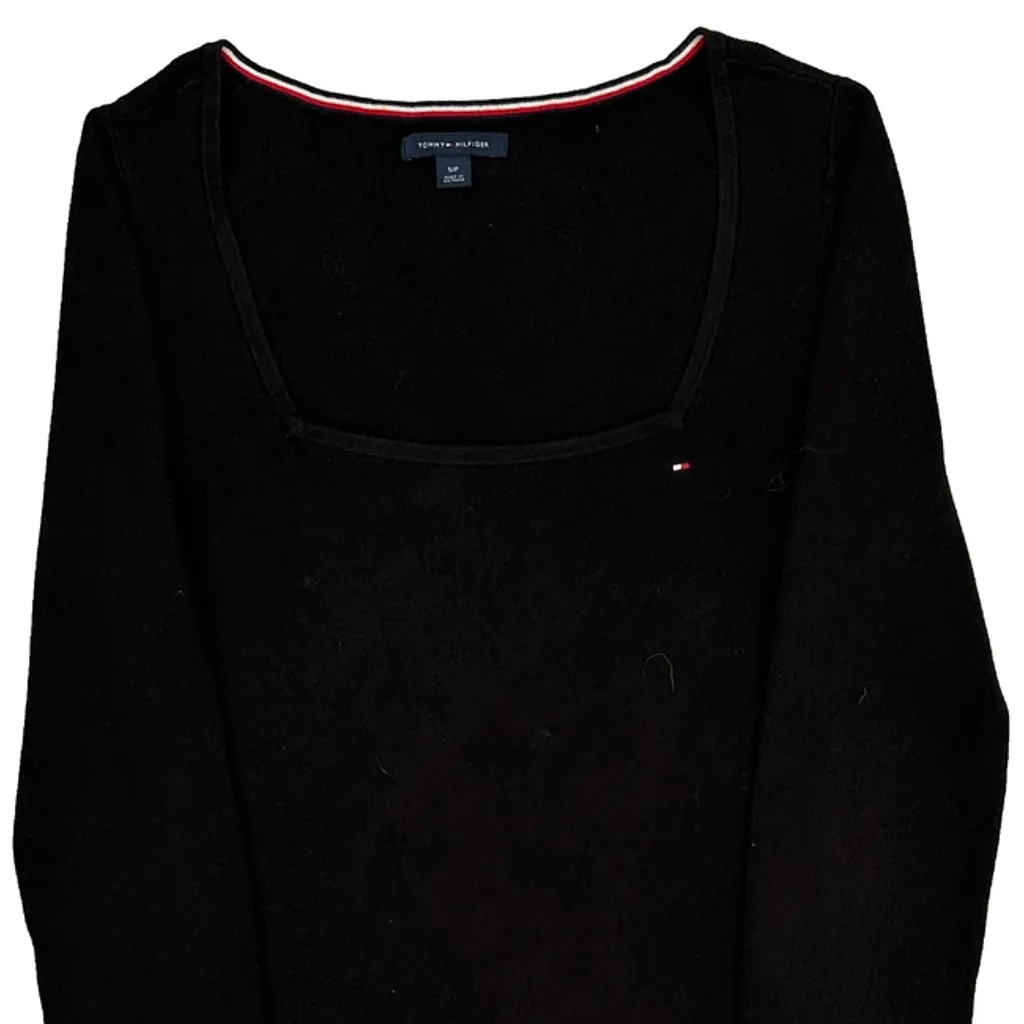 Tommy Hilfiger Sweater - Small Black Cotton - Image 5