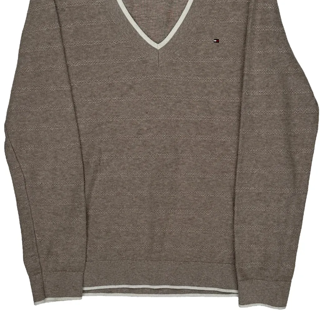 Tommy Hilfiger Sweater - Small Brown Cotton - Image 4