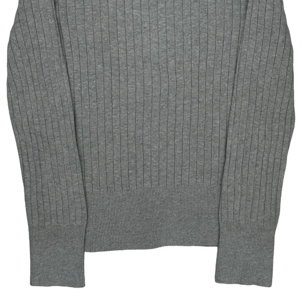 Tommy Hilfiger Striped Sweater - Medium Gray Cotton - Image 7