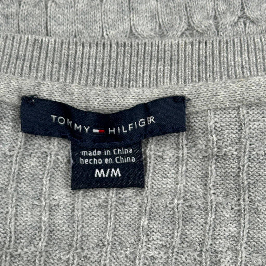 Tommy Hilfiger Sweater - Medium Gray Cotton Blend - Image 3