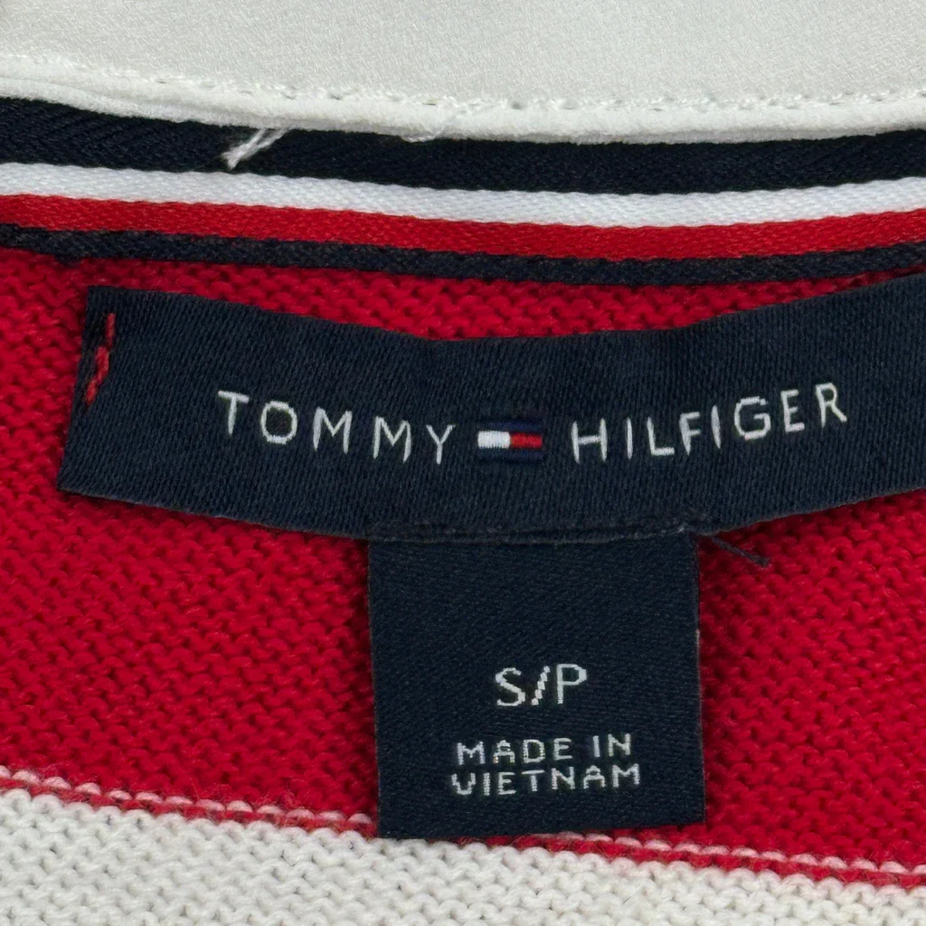Tommy Hilfiger Striped Sweater - Small Multicoloured Cotton - Image 3