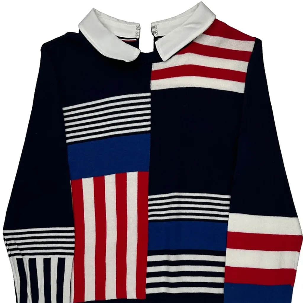 Tommy Hilfiger Striped Sweater - Small Multicoloured Cotton - Image 5
