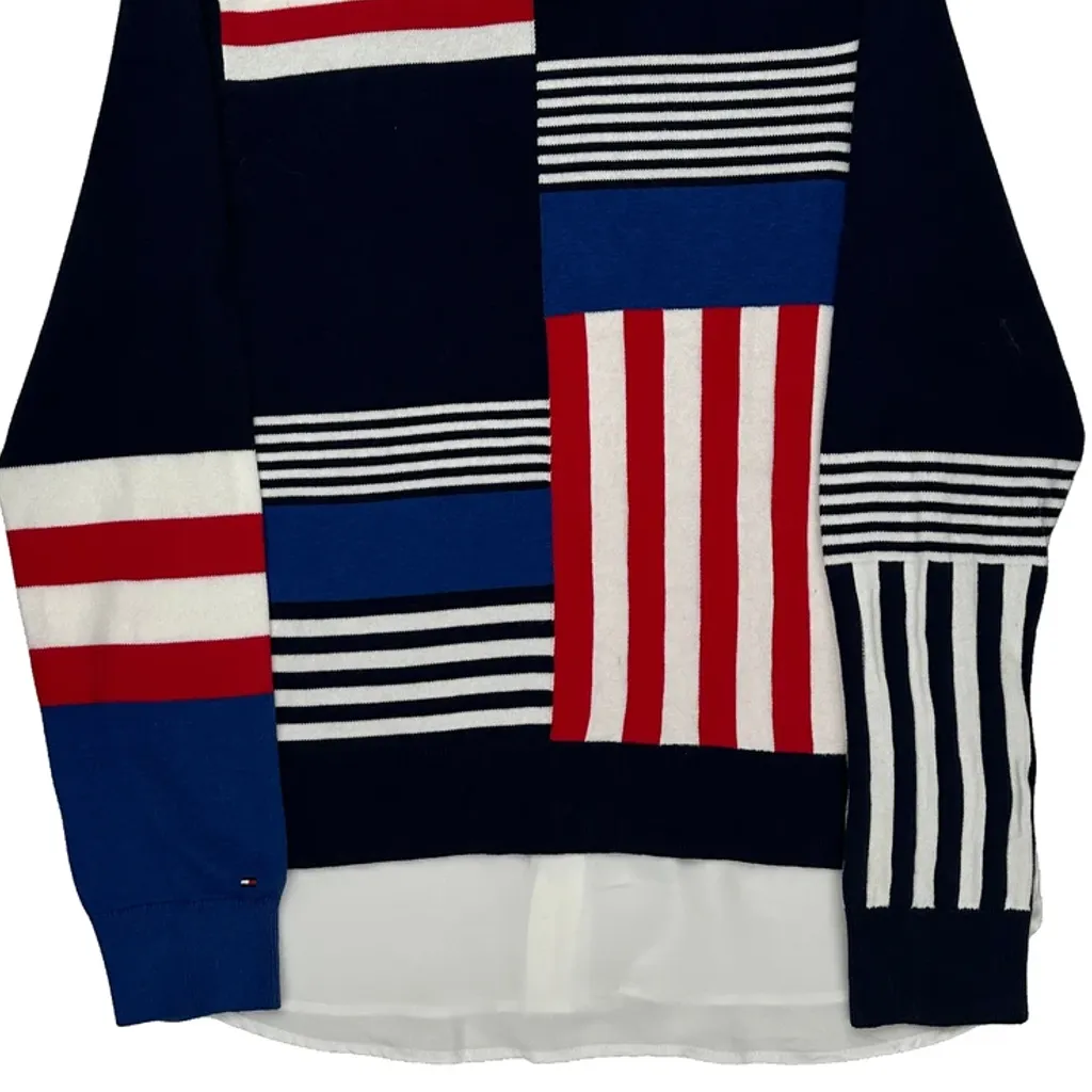 Tommy Hilfiger Striped Sweater - Small Multicoloured Cotton - Image 7
