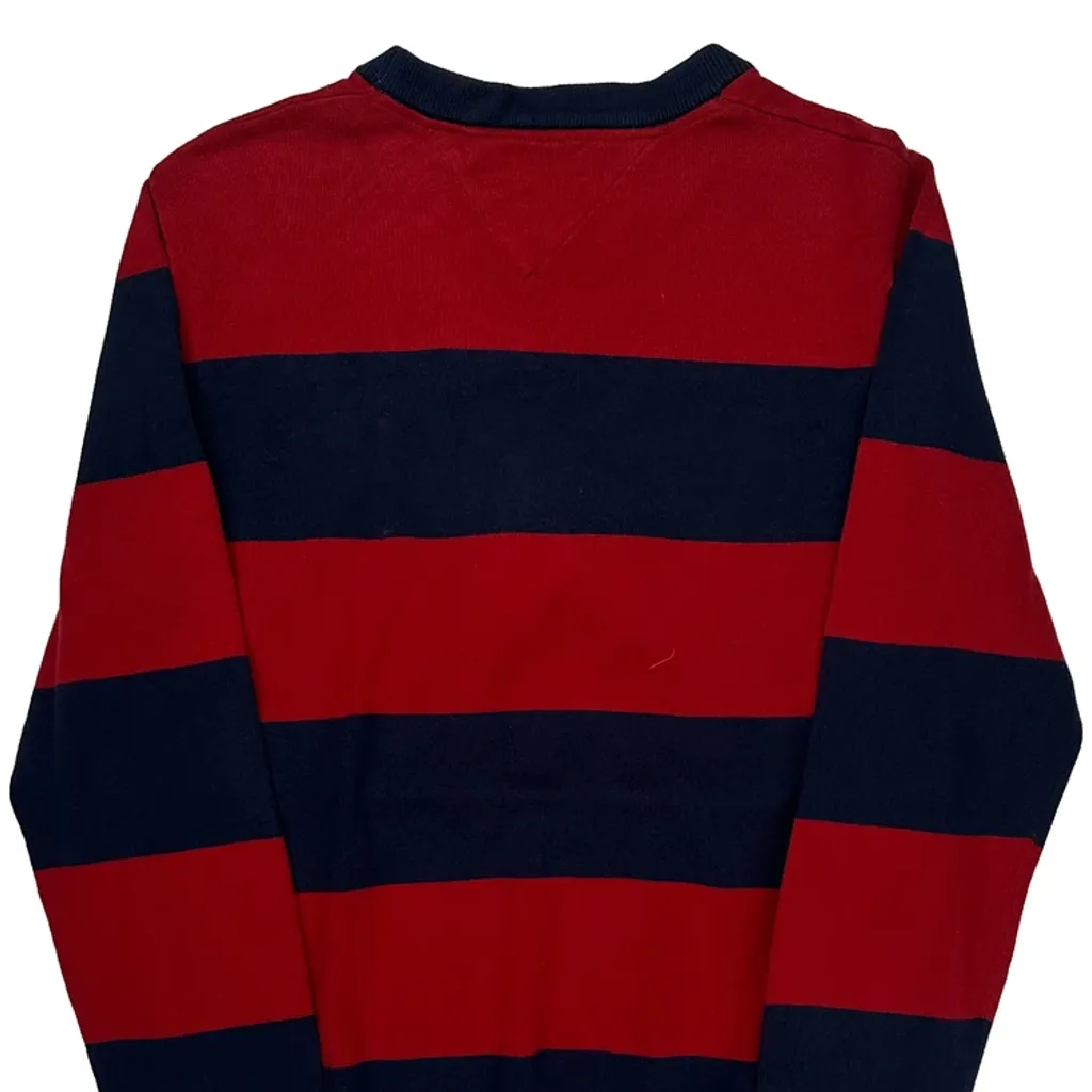 Tommy Hilfiger Striped Sweater - Medium Navy Cotton - Image 7