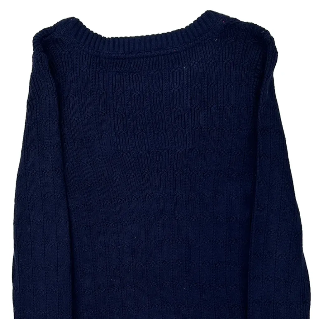 Tommy Hilfiger Sweater - Medium Navy Cotton - Image 7
