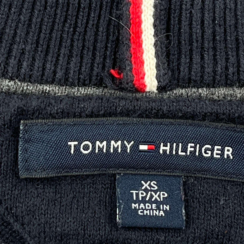 Tommy Hilfiger Sweater - XS Navy Cotton - Image 3