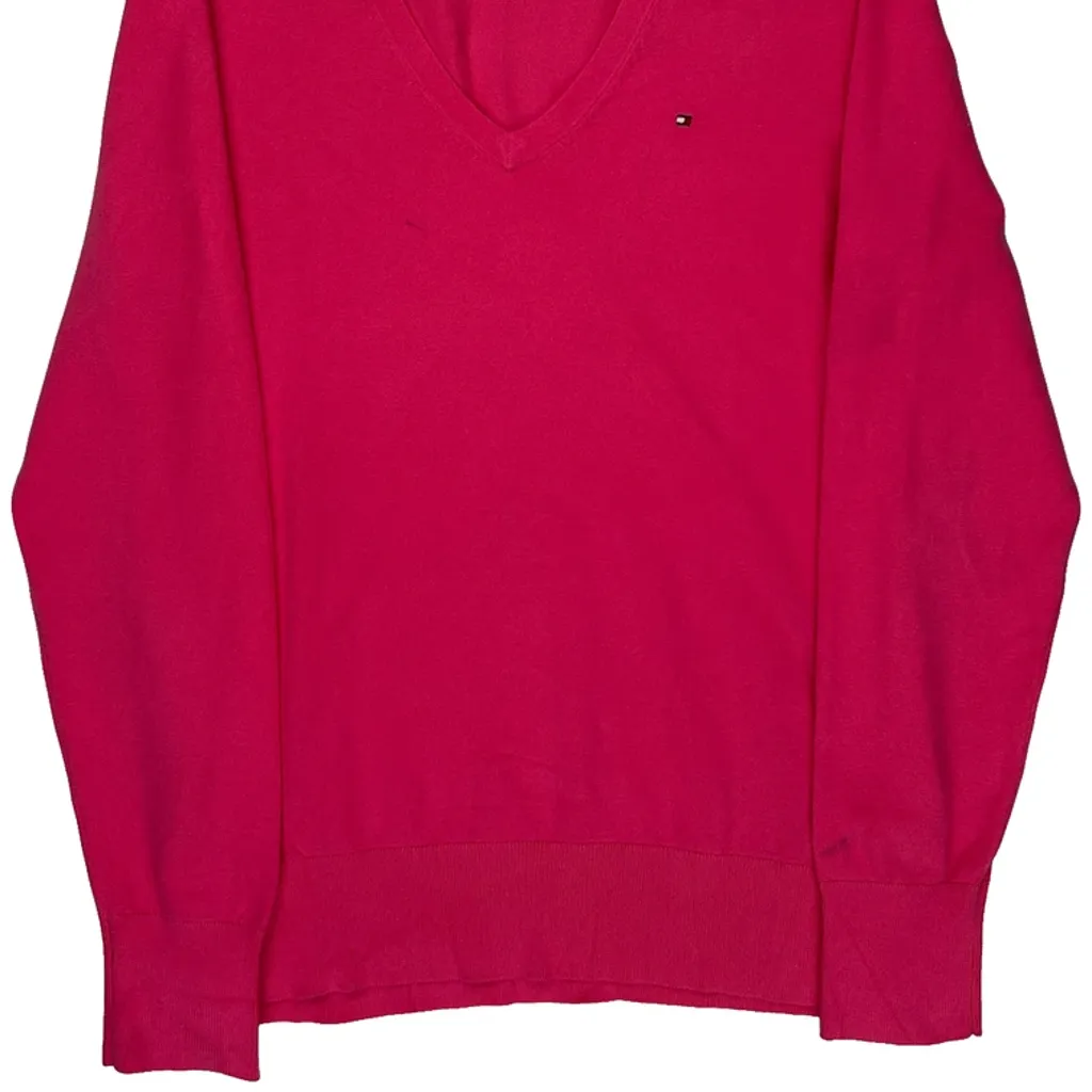 Tommy Hilfiger Sweater - Large Pink Cotton Blend - Image 5