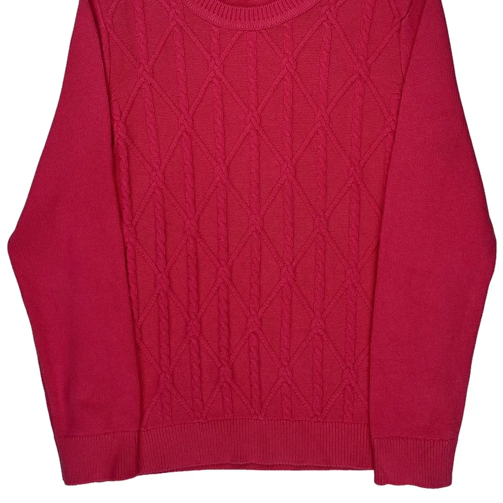 Tommy Hilfiger Sweater - Medium Pink Cotton - Image 4