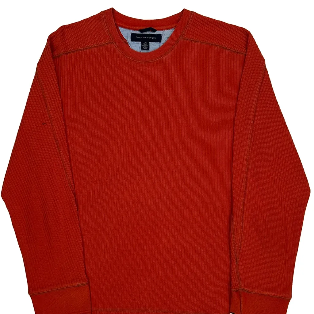 Tommy Hilfiger Sweater - Large Red Cotton - Image 4