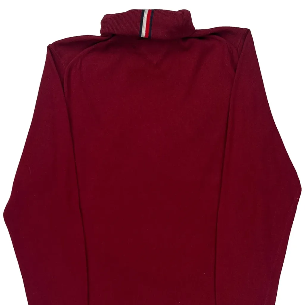 Tommy Hilfiger Sweater - Medium Red Cotton Blend - Image 6