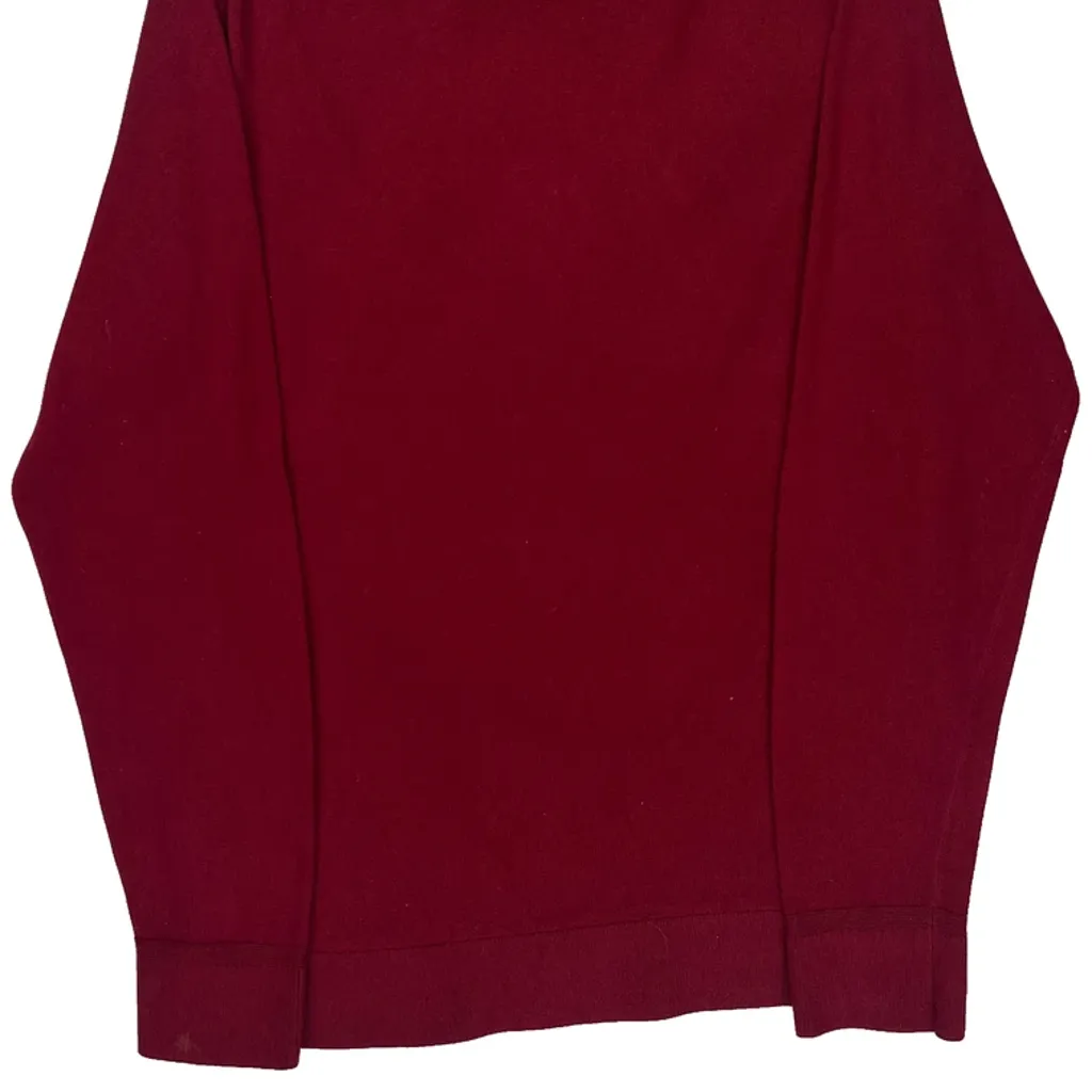 Tommy Hilfiger Sweater - Medium Red Cotton Blend - Image 7